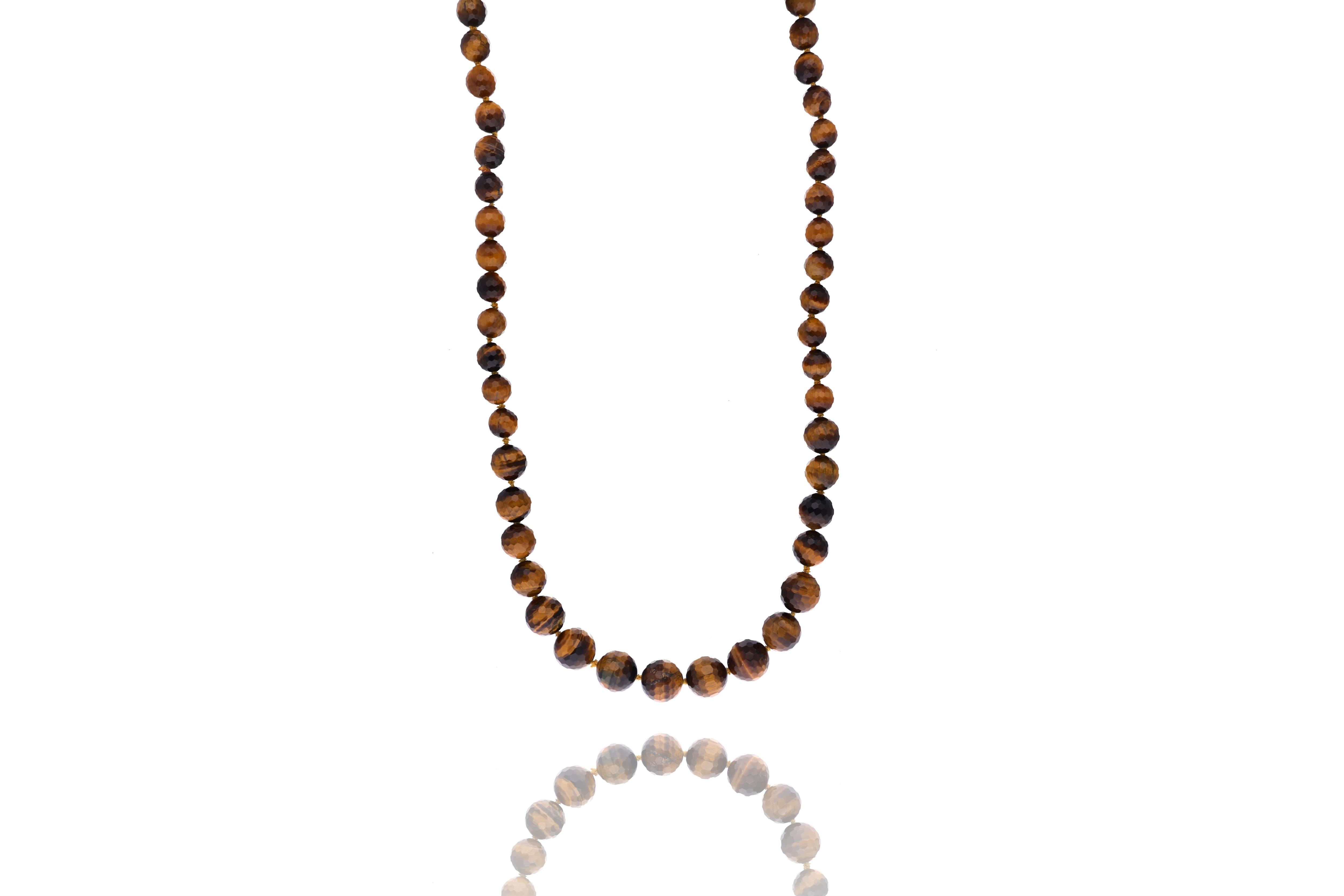 Collana in occhio di tigre - Asta Preziosi