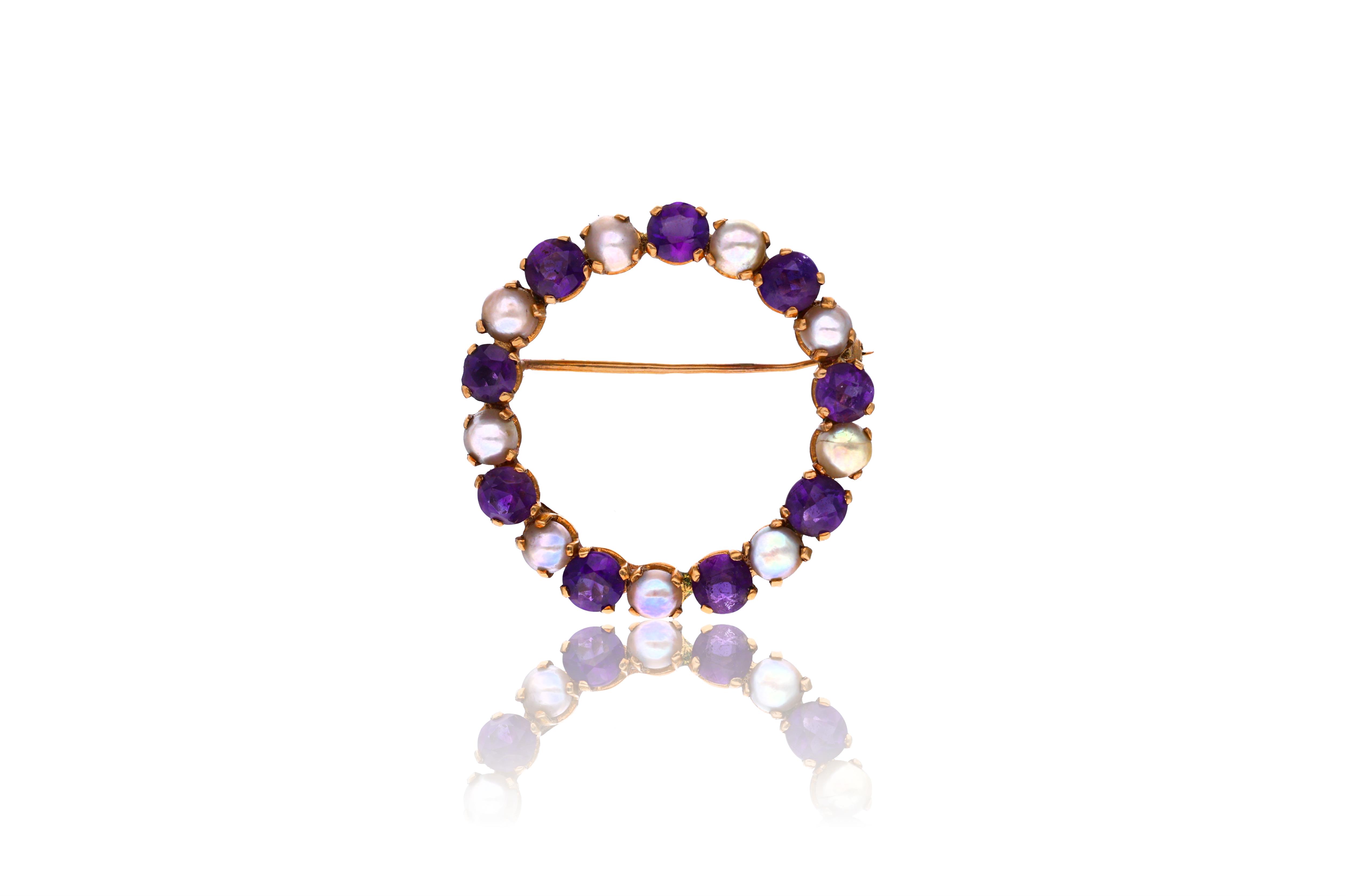 Spilla con pietre e madreperla - Asta Preziosi