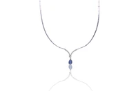 Collana con zaffiro e diamanti - Asta preziosi