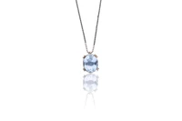 Collana e ciondolo con acquamarina - Asta preziosi