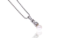 Collana e ciondolo con diamanti e perla coltivata - Asta preziosi