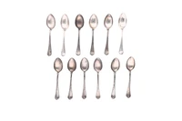 Dodici cucchiaini in argento - Asta preziosi