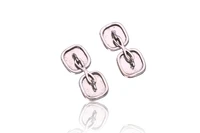 Paio di gemelli con diamanti - Asta preziosi