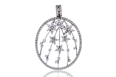 Ciondolo con diamanti - Asta preziosi