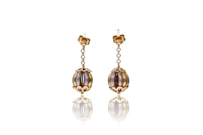 Paio di orecchini in oro a tre colori - Asta preziosi