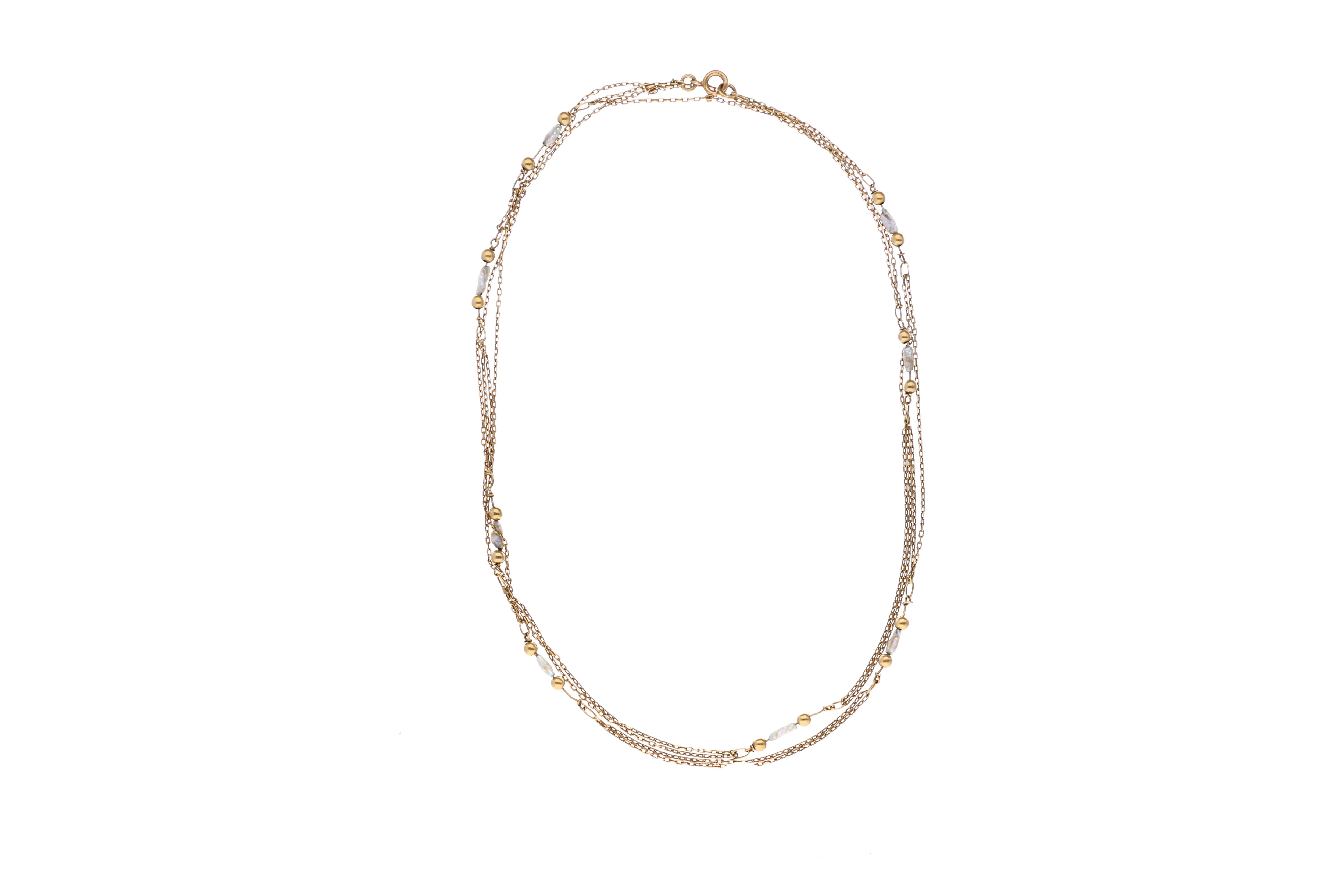 Collana con perle d'acqua dolce - Asta preziosi