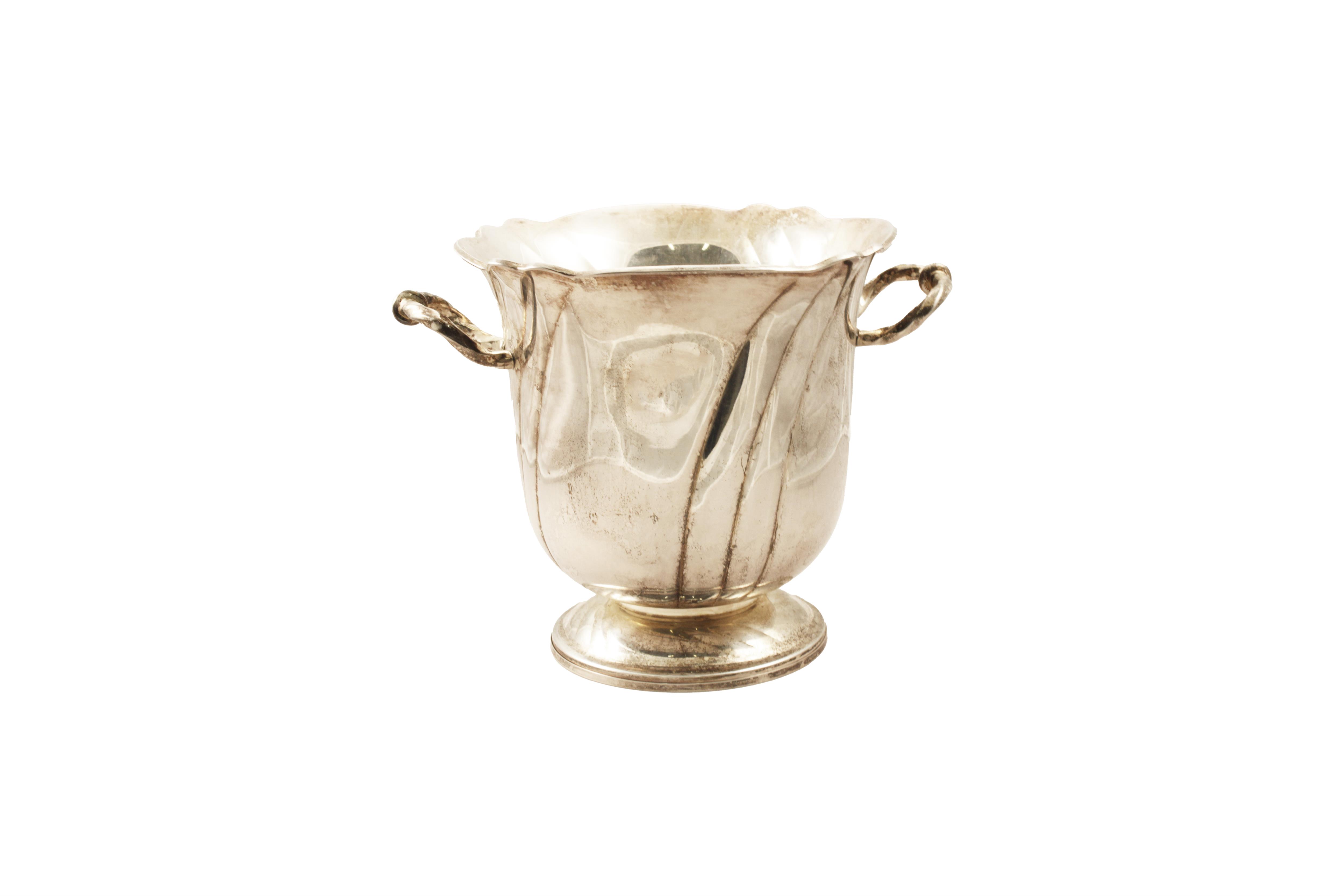 Secchiello porta ghiaccio in argento 800 - Asta preziosi