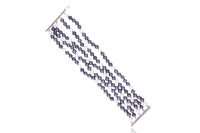 Bracciale a 5 fili di perle coltivate e d'acqua dolce - Asta Preziosi