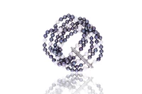 Bracciale a 5 fili di perle coltivate e d'acqua dolce - Asta Preziosi