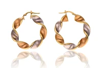 Paio di orecchini a cerchio in oro - Asta Preziosi