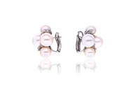 Paio di orecchini con perle coltivate e diamanti - Asta Preziosi