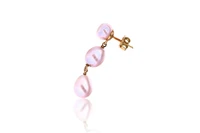 Paio di orecchini pendenti con perle acqua dolce - Asta Preziosi