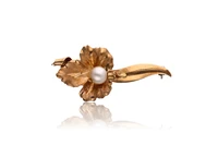 Spilla con perla coltivata - Asta Preziosi