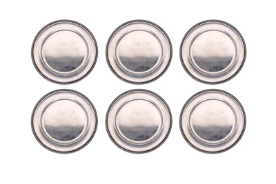 Sei piattini in argento - Asta Preziosi