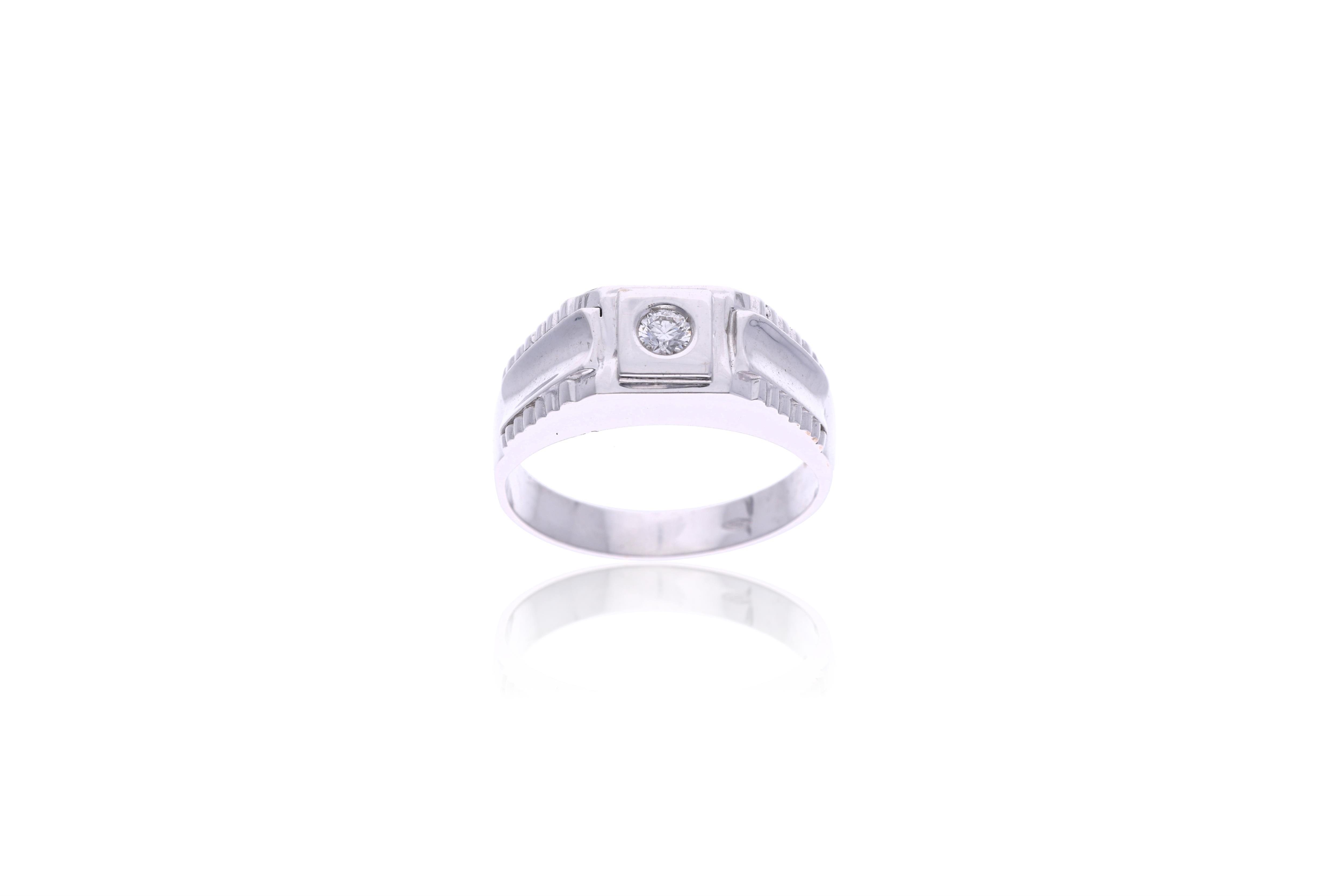 Anello con diamante - Asta Preziosi