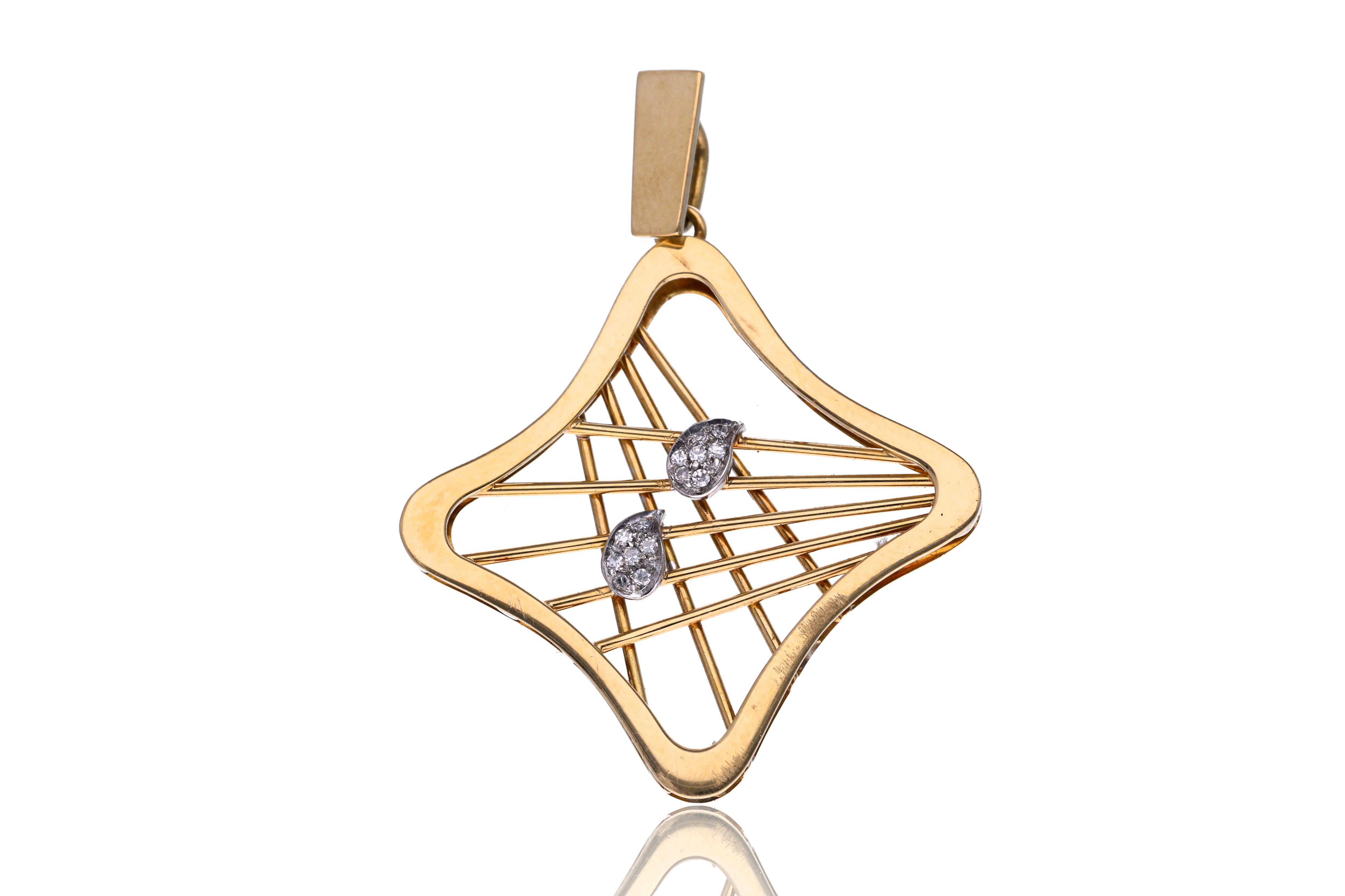 Ciondolo con diamanti - Asta Preziosi