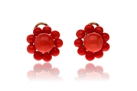 Paio di orecchini con coralli - Asta Preziosi