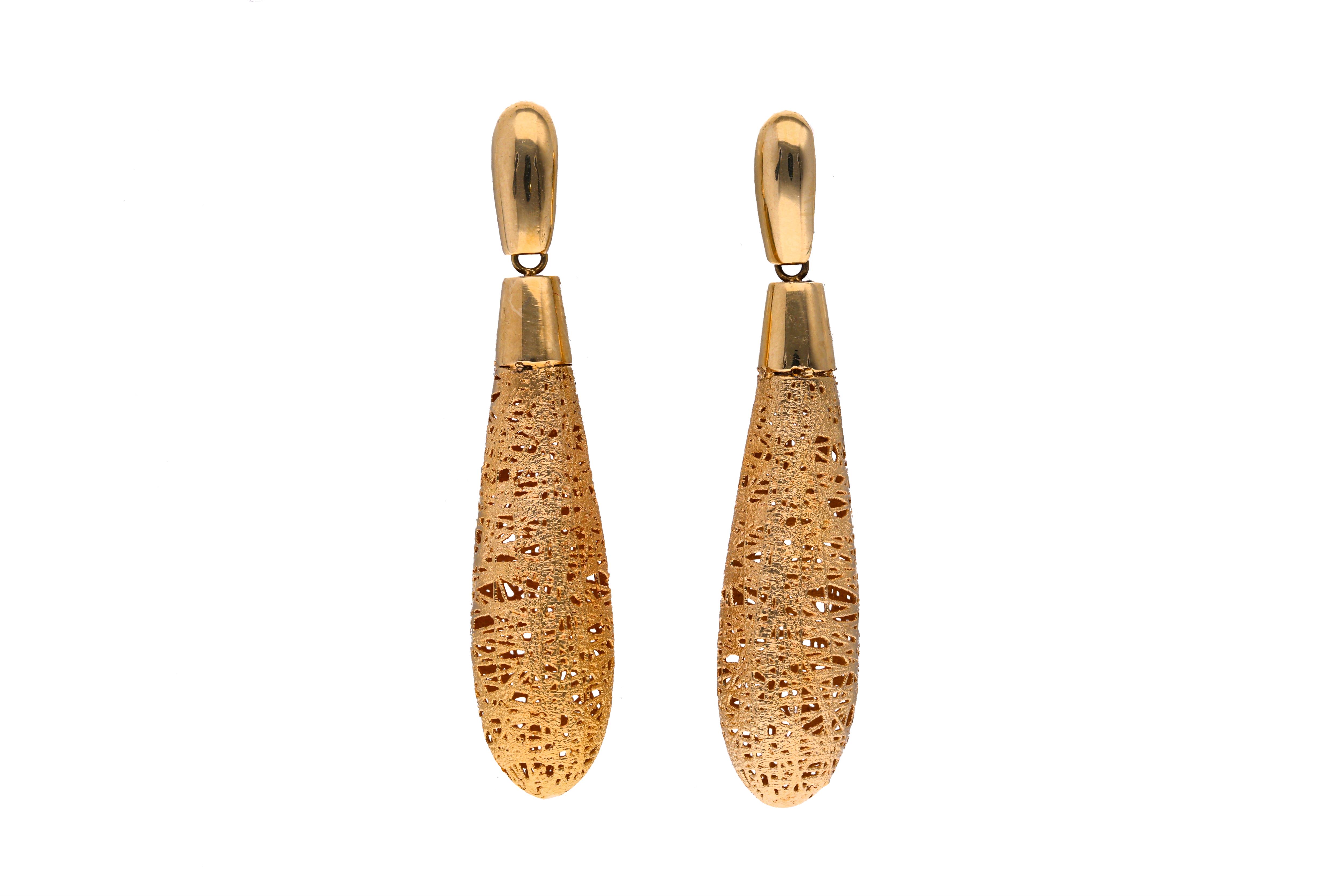 Paio di orecchini in oro - Asta Preziosi