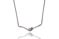 Collana con diamante - Asta Preziosi