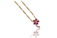 Collana con diamanti e rubini - Asta Preziosi