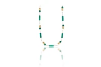 Collana con perle coltivate e pietre - Asta Preziosi