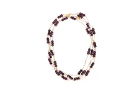 Collana scomponibile in due parti con granati - Asta Preziosi