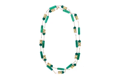 Collana con perle coltivate e pietre - Asta Preziosi