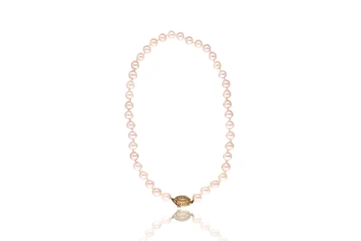 Collana di perle coltivate con diamanti - Asta Preziosi