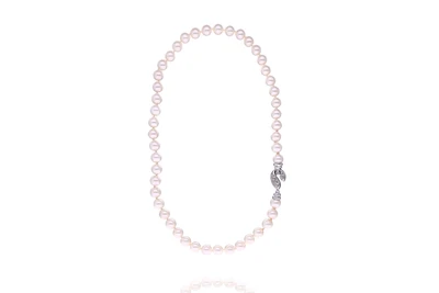 Collana di perle coltivate con diamanti - Asta Preziosi