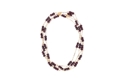 Collana scomponibile in due parti con granati - Asta Preziosi