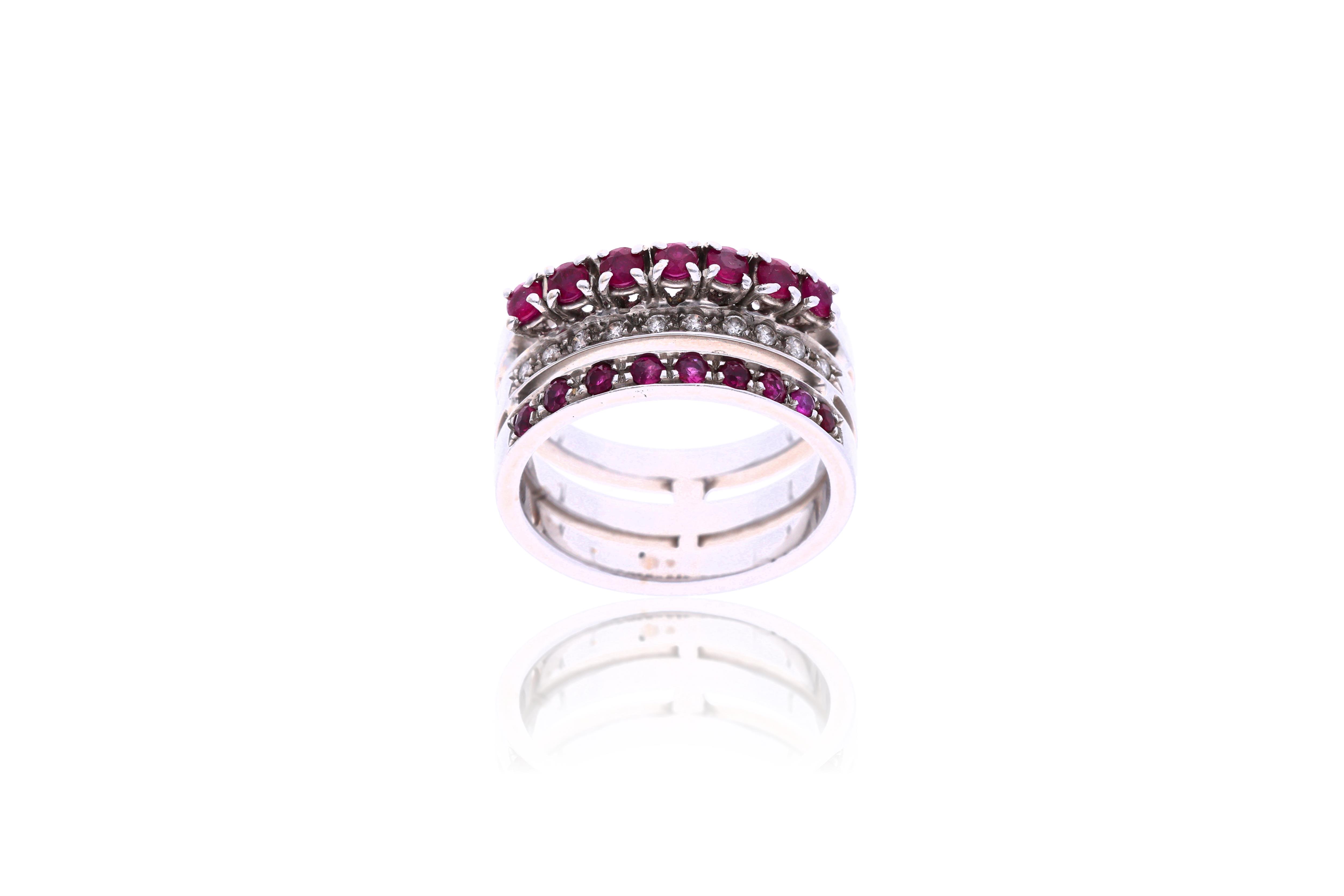 Anello con diamanti e rubini - Asta Preziosi