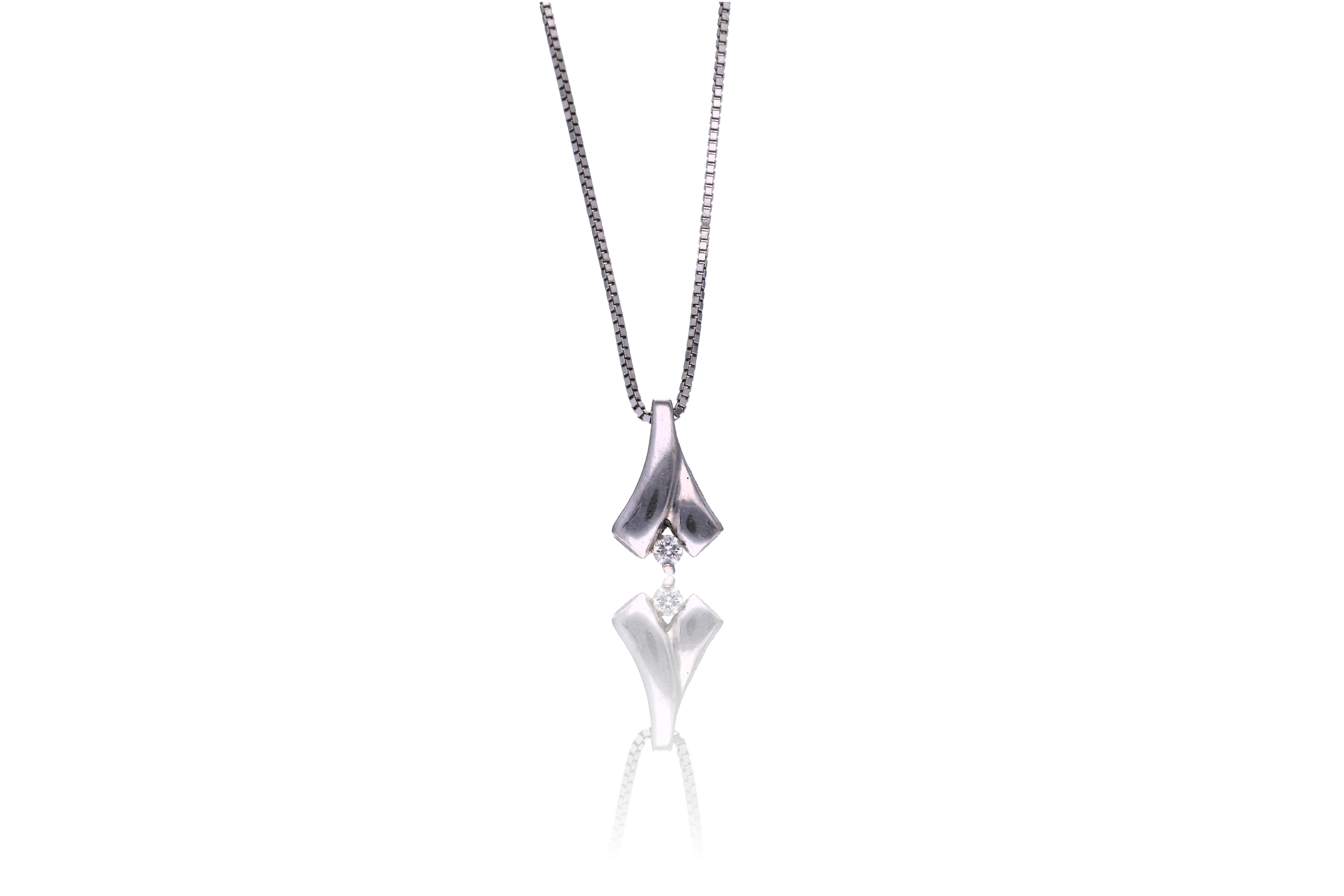Collana con diamante - Asta Preziosi