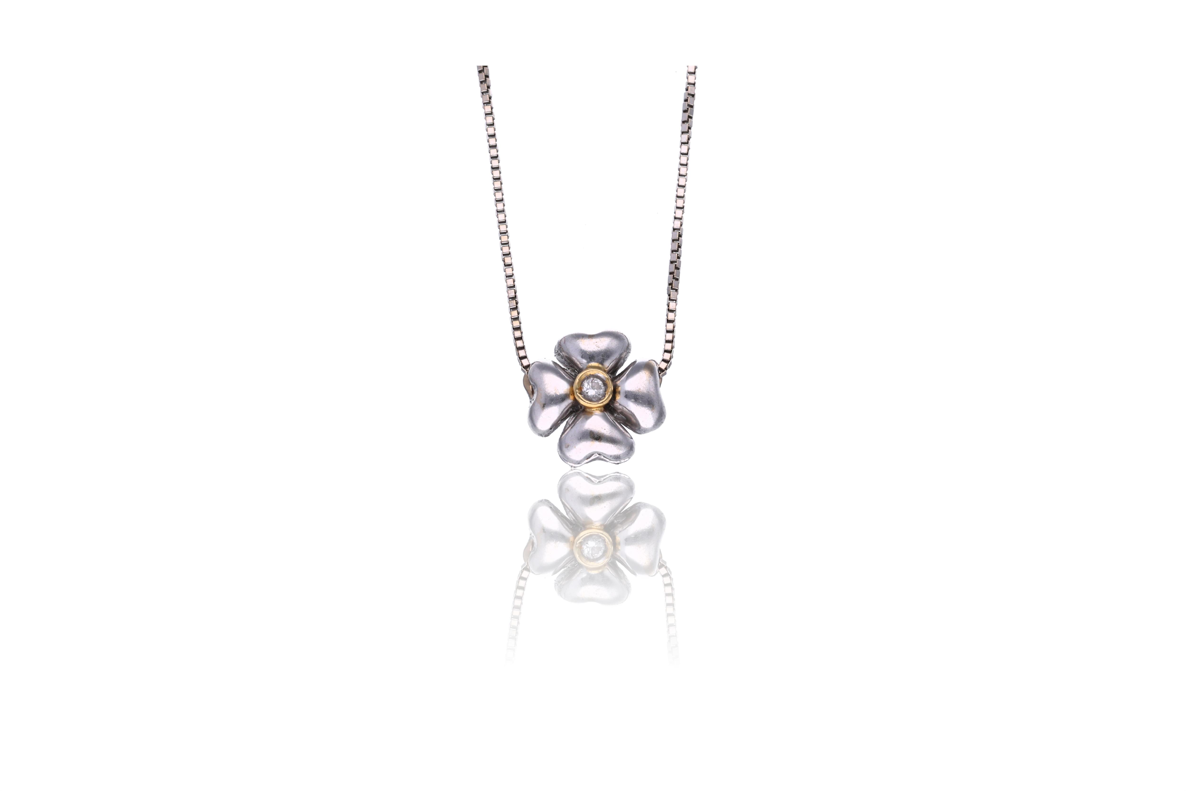 Collana con diamante - Asta Preziosi