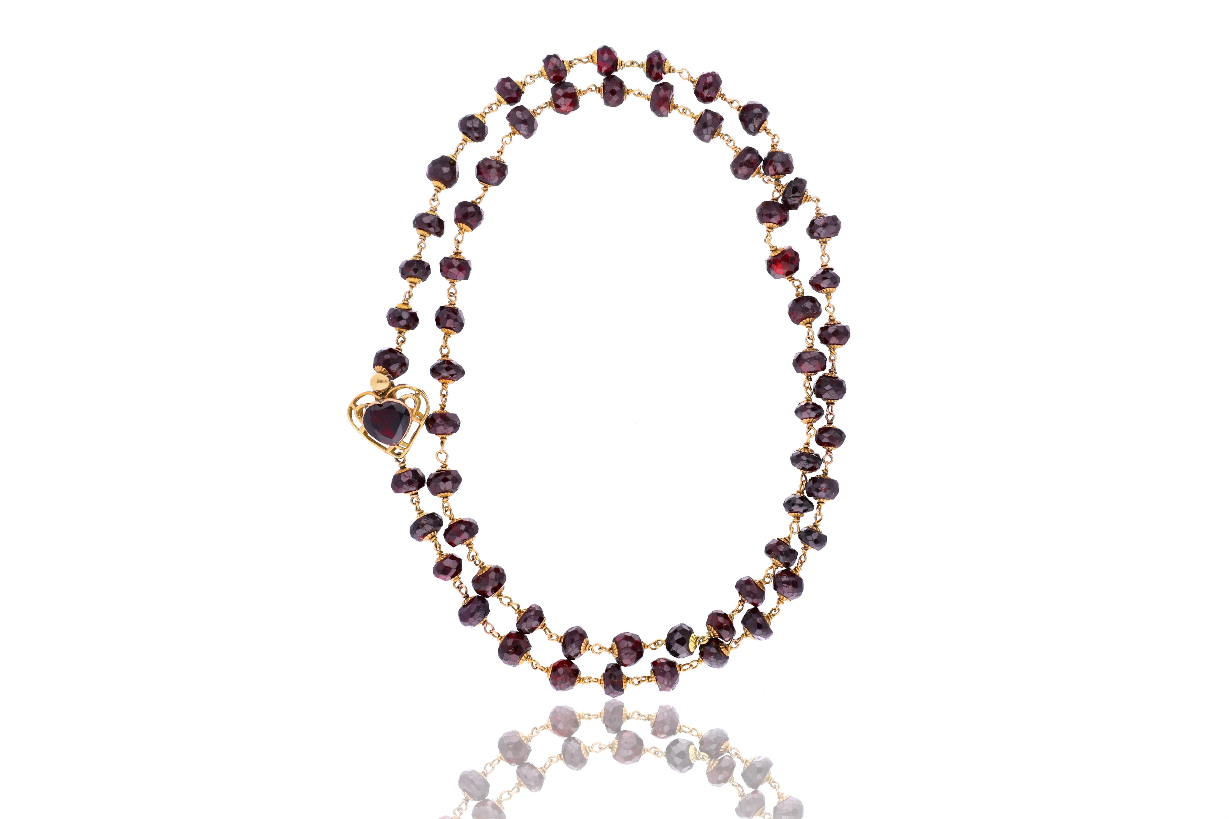 Collana con granati - Asta Preziosi