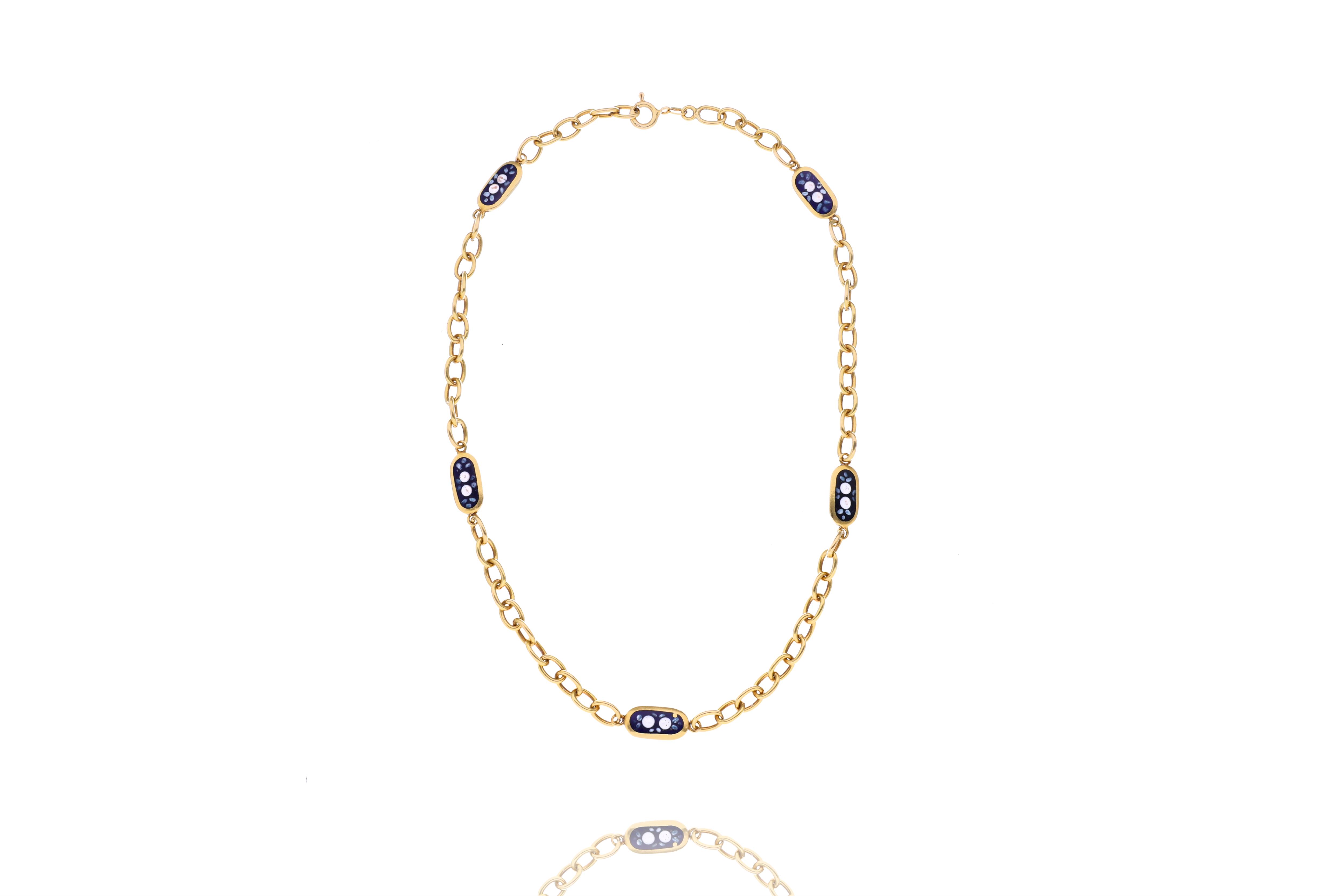 Collana con smalti - Asta Preziosi