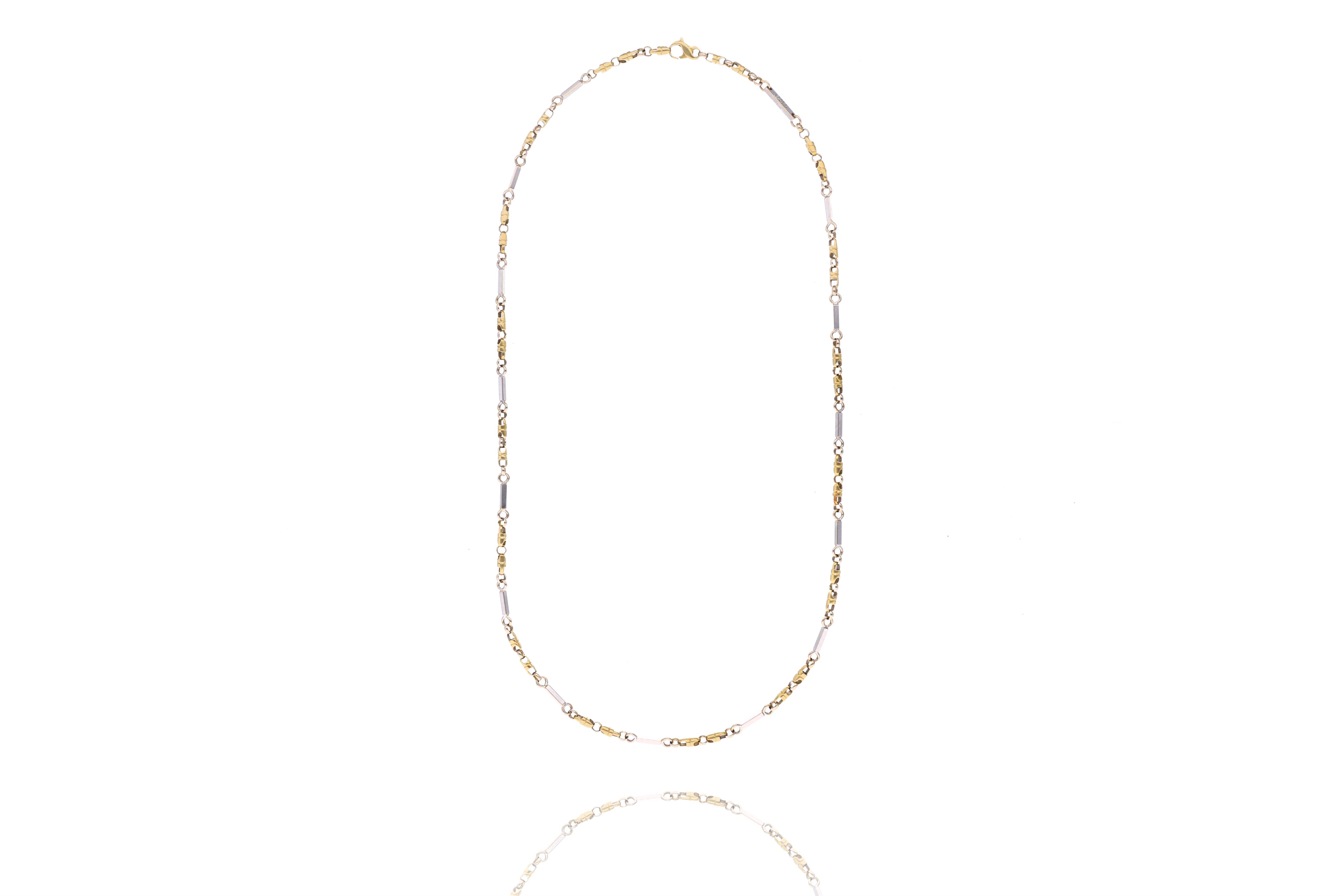 Collana in oro bicolore - Asta Preziosi