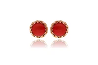 Paio di orecchini con corallo - Asta Preziosi