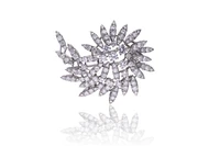 Spilla con diamanti - Asta Preziosi