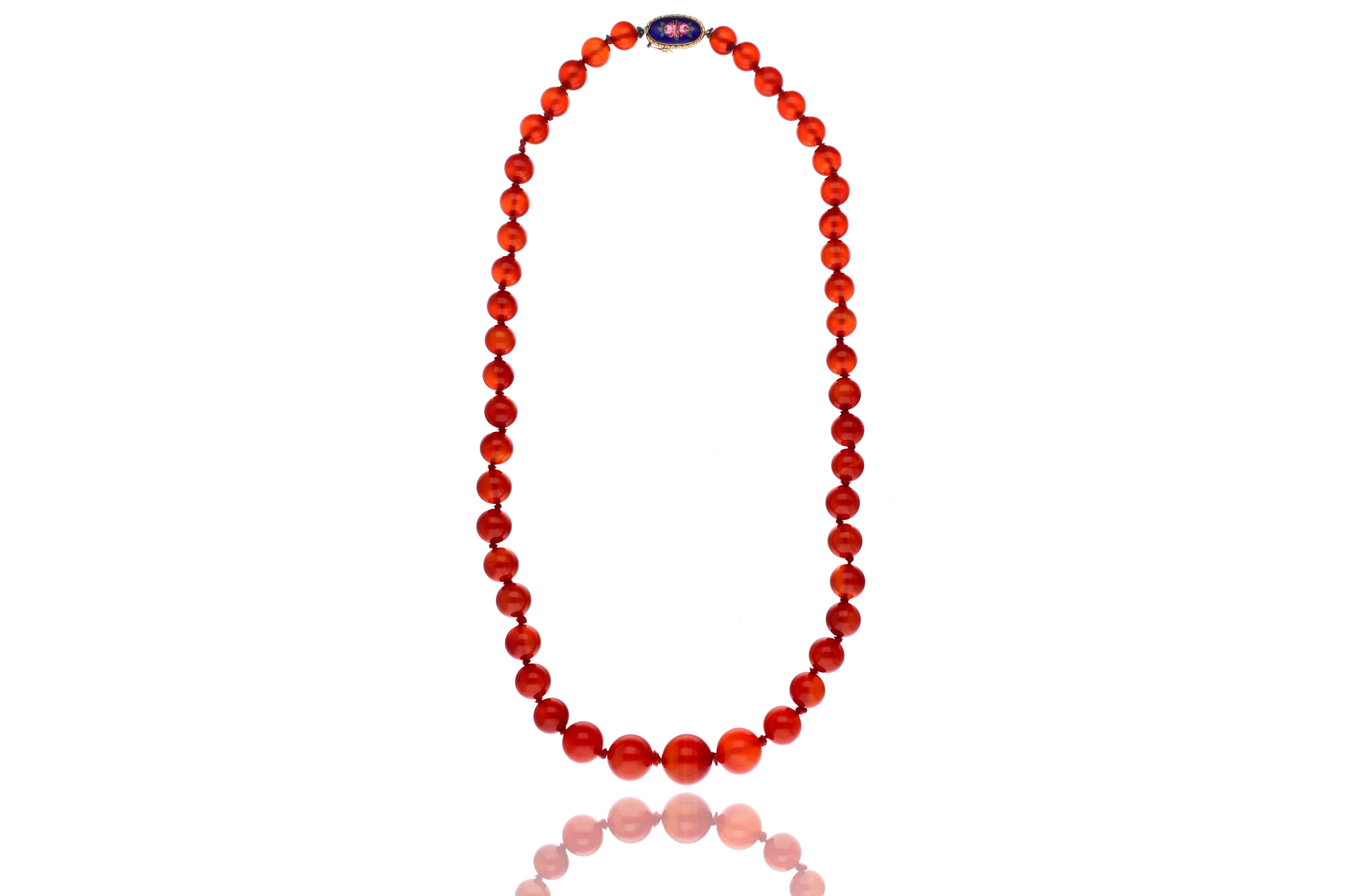 Collana in corniola - Asta Preziosi