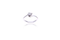 Anello con diamante - Asta Preziosi