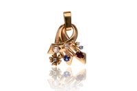 Ciondolo con diamanti e pietre - Asta Preziosi