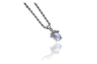 Collana con ciondolo con diamanti e acquamarina - Asta Preziosi