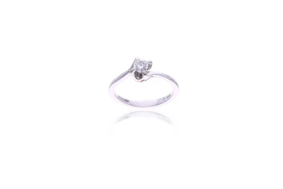 Anello con diamante - Asta Preziosi