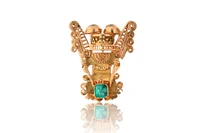 Spilla/Ciondolo con smeraldo - Asta Preziosi