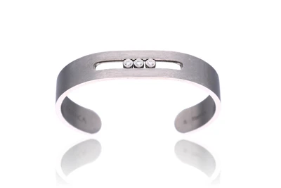 Messika, bracciale con diamanti, in titanio - Asta Preziosi