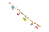 Bracciale con ciondoli smaltati - Asta Preziosi