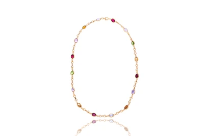 Collana con quarzi e granati - Asta Preziosi