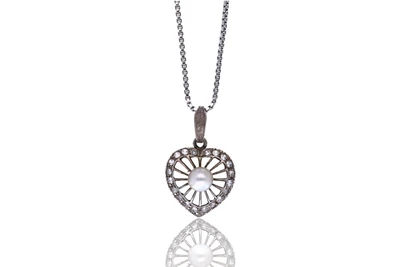 Collana e ciondolo con pietre e perla - Asta Preziosi Collana e ciondolo con pietre e perla - Asta Preziosi