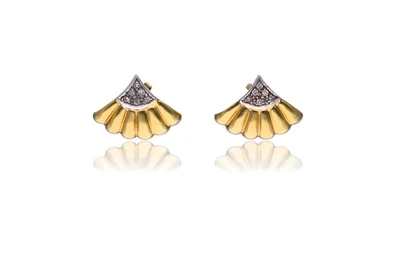Paio di orecchini con diamanti - Asta Preziosi