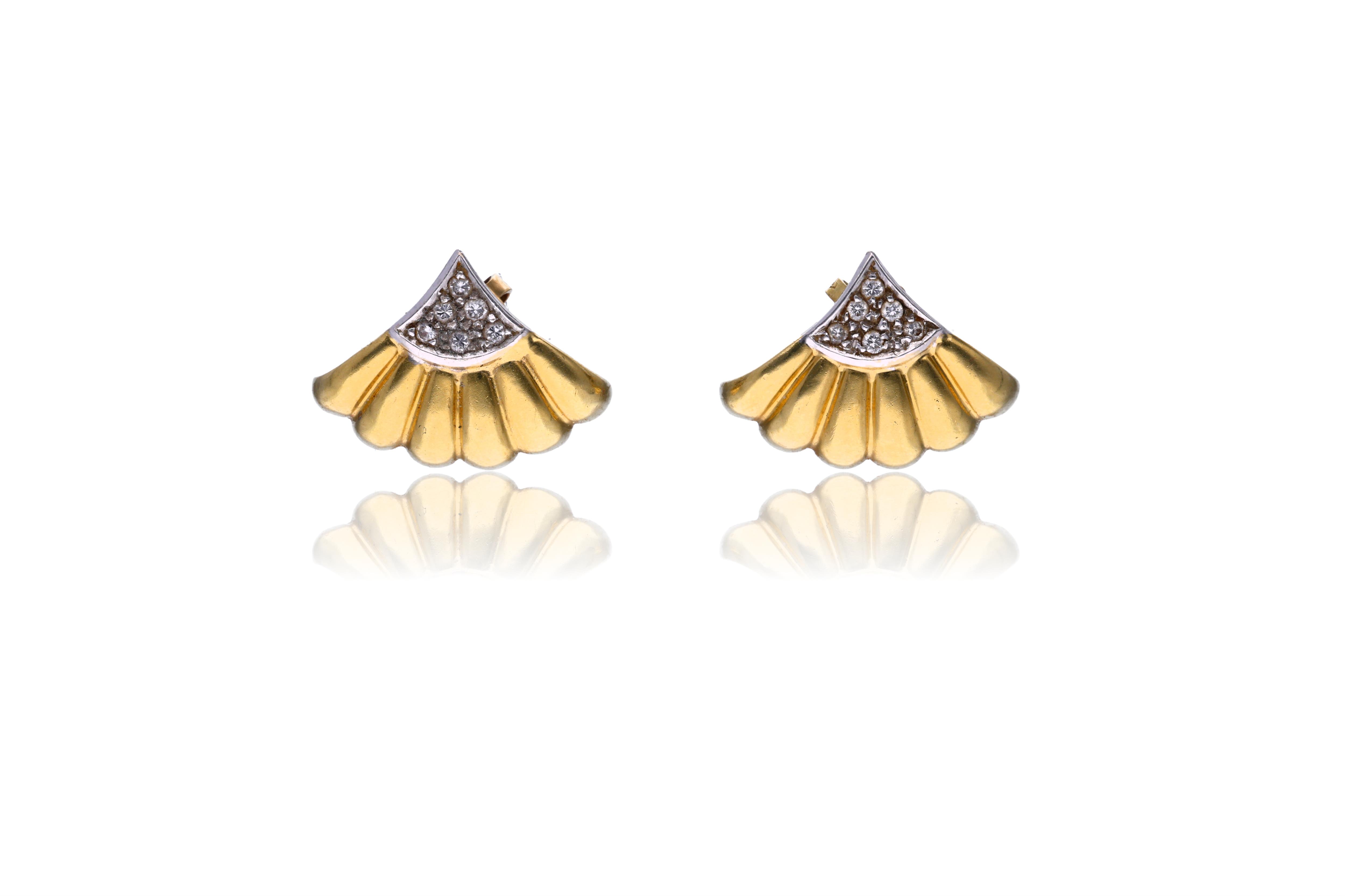 Paio di orecchini con diamanti - Asta Preziosi